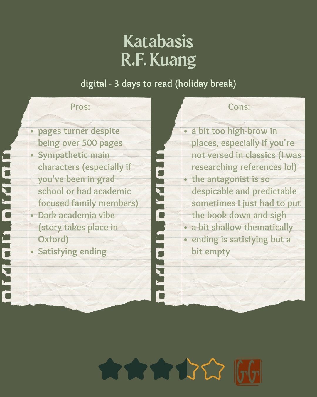 pros and cons of Katabasis